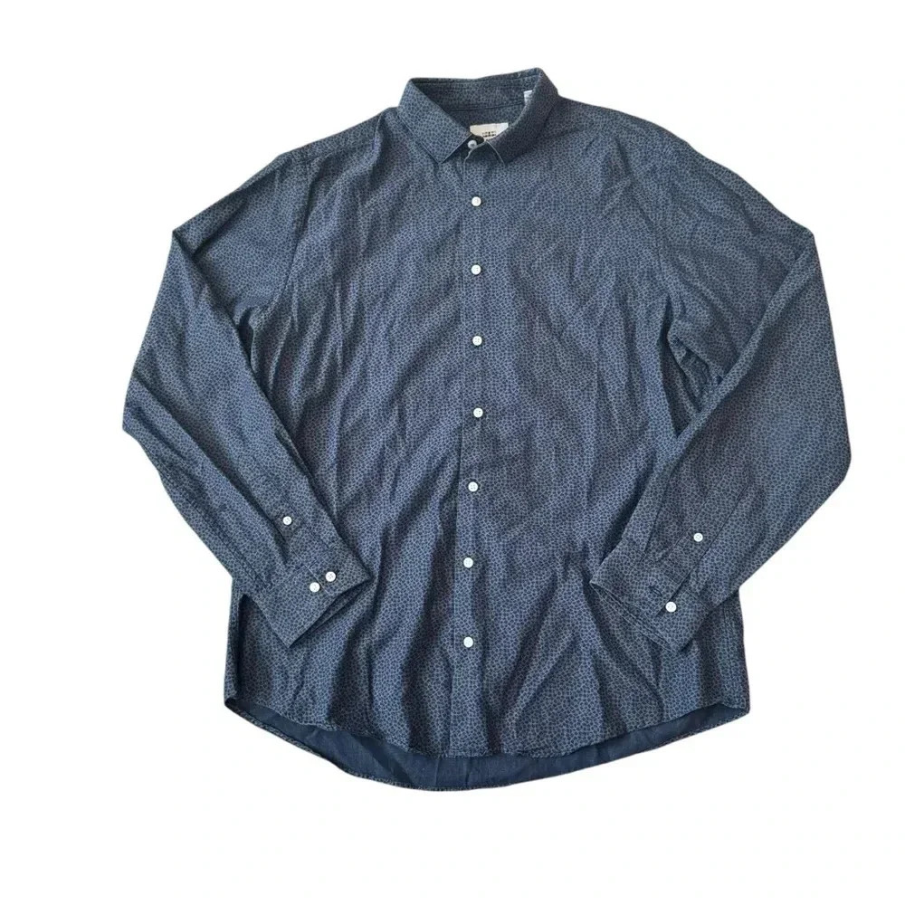 Ben Sherman Long Sleeve Button Down in Floral Print. Size 16- Neck/ 34-35